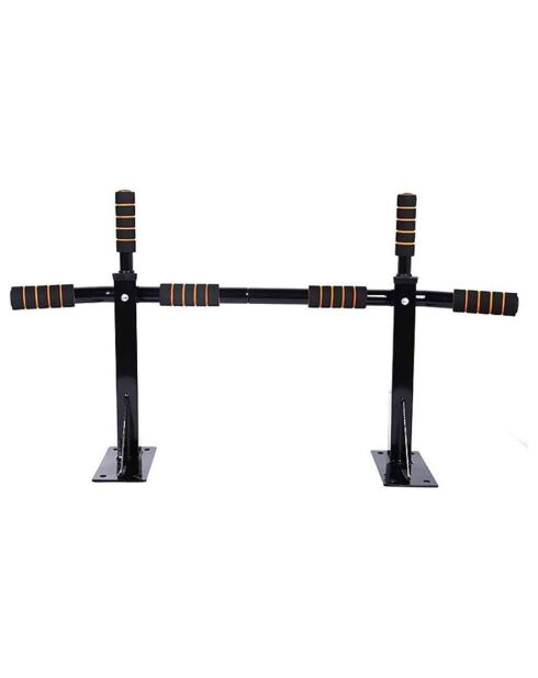 Barre de traction synerfit à fixation murale multifonctionnelle 120kg noir - 94x50 cm