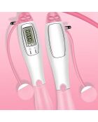 Corde à sauter synerfit avec compteur numérique  rose  - 20x4x3 cm