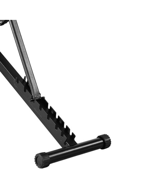 Banc de musculation synerfit multifonctions entraînement complet noir/rouge - 42x130x40-102 cm
