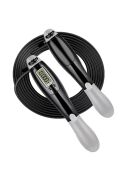 Corde à sauter synerfit avec compteur numérique noire - 20x4x3 cm