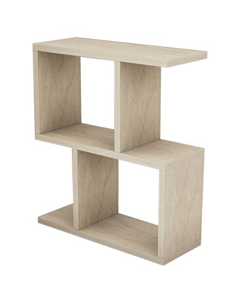 Table d'appoint Zet travertin - 45x51.4x17 cm