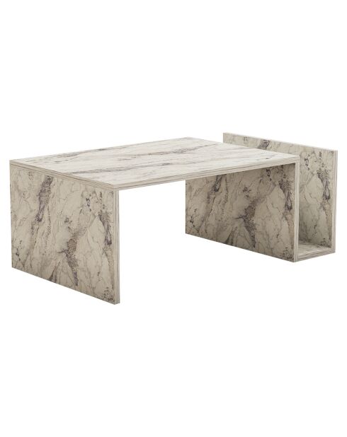 Table basse Memo marbre freesia - 86.8x32.4x50 cm