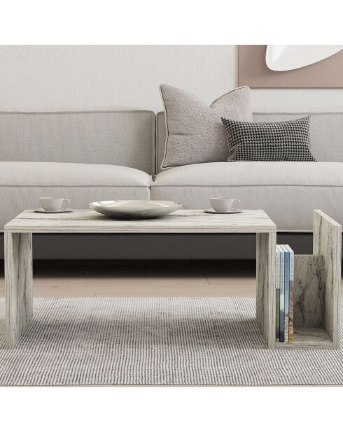 Table basse Memo marbre freesia - 86.8x32.4x50 cm