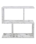 Table d'appoint Life blanc/noir - 60x60x20 cm