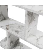 Table d'appoint Life blanc/noir - 60x60x20 cm