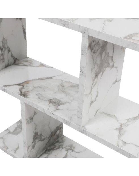 Table d'appoint Life blanc/noir - 60x60x20 cm