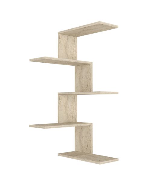 Etagère murale Caniko travertin - 51.5x109x29.6 cm