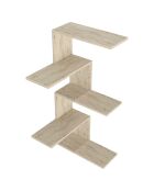 Etagère murale Caniko travertin - 51.5x109x29.6 cm