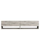 Meuble TV Arges travertin - 141x31x30 cm
