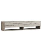 Meuble TV Arges travertin - 141x31x30 cm