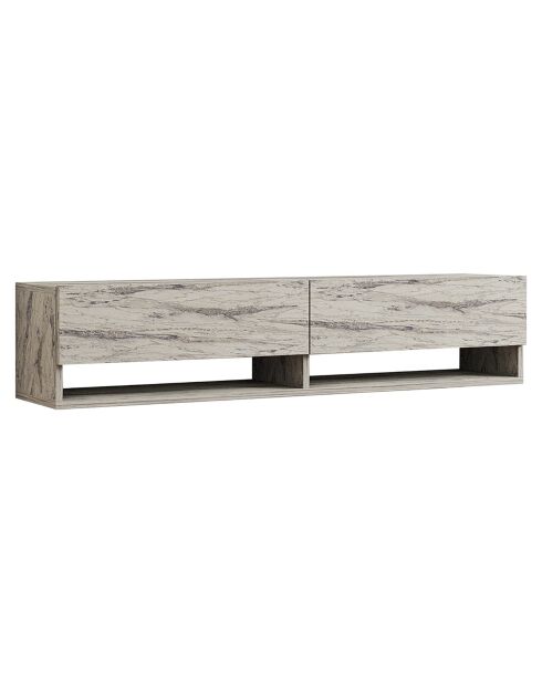 Meuble TV Arges travertin - 141x31x30 cm