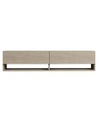 Meuble TV Arges travertin - 141x31x30 cm