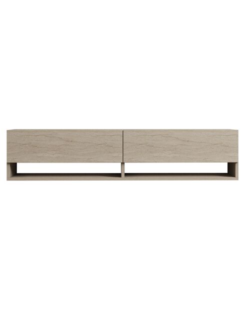 Meuble TV Arges travertin - 141x31x30 cm