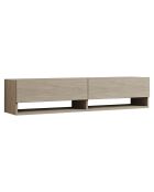 Meuble TV Arges travertin - 141x31x30 cm