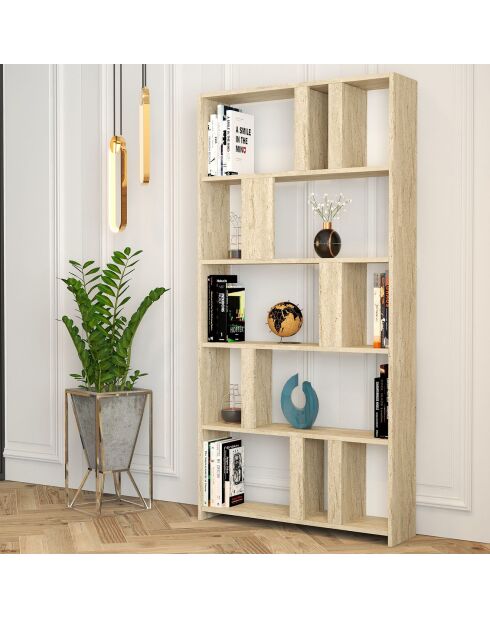 Bibliothèque Lima travertin - 90x180x20 cm