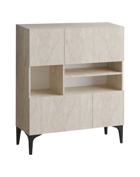 Buffet Krista travertin - 100x35x125 cm