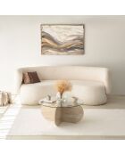 Table basse Bubble travertin - D.75x35 cm