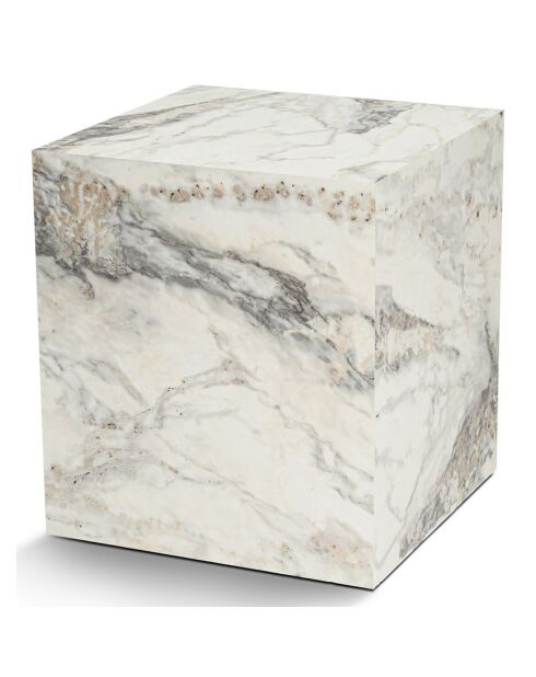 Table d'appoint Küp marbre freesia - 45x50x45 cm