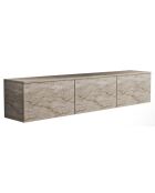Meuble TV Neon travertin - 160x35x32 cm