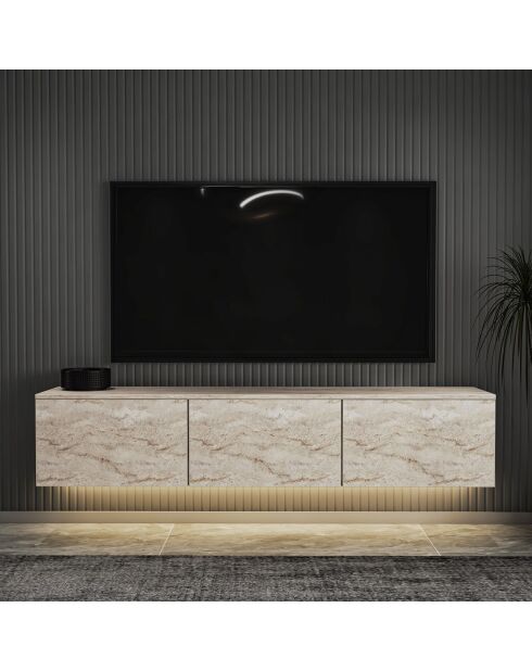 Soporte de TV en travertino neón - 160x35x32 cm