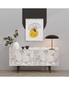 Buffet Navi marbre de carrare - 150x80x40 cm