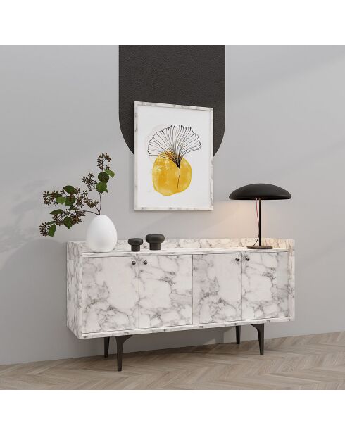 Buffet Navi marbre de carrare - 150x80x40 cm