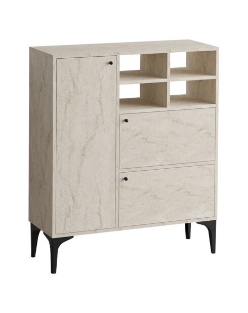 Buffet Ewa travertin - 100x125x35 cm