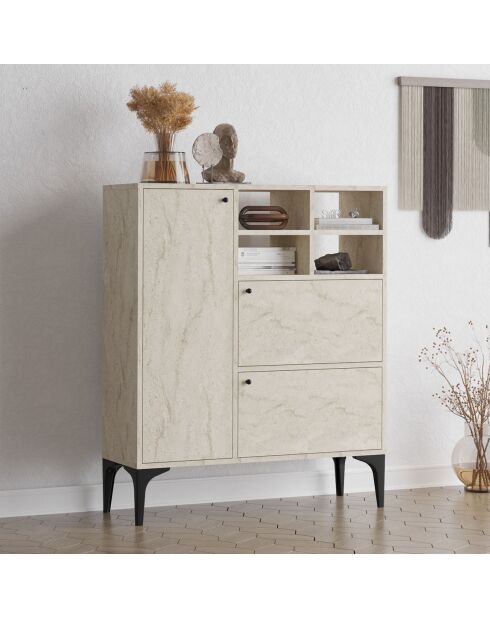 Buffet Ewa travertin - 100x125x35 cm