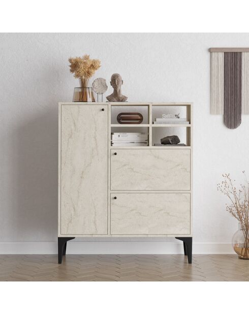 Buffet Ewa travertin - 100x125x35 cm