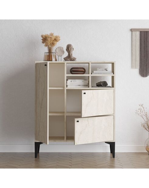 Buffet Ewa travertin - 100x125x35 cm