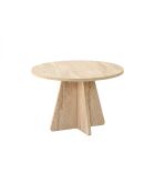 Table basse Mushroom travertin - D.60x40 cm