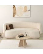 Table basse Mushroom travertin - D.60x40 cm