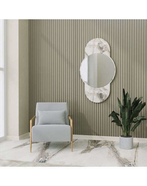 Miroir Time marbre - 60x106 cm