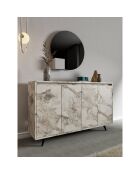 Buffet Shans marbre d'ephèse - 140x86x40 cm