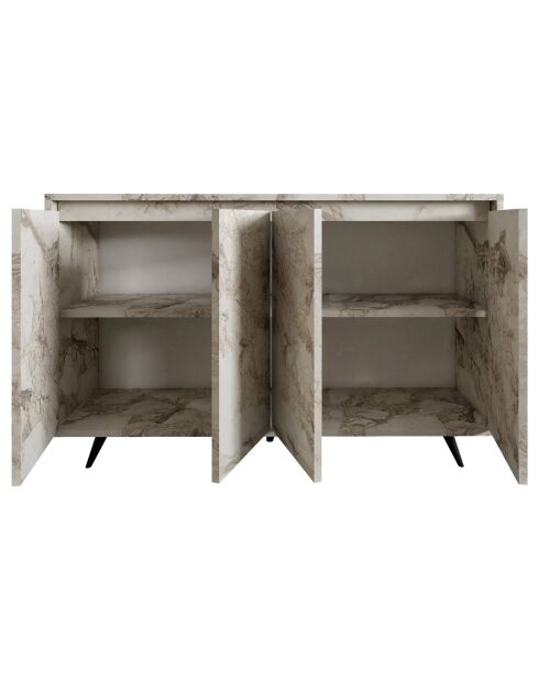 Buffet Shans marbre d'ephèse - 140x86x40 cm