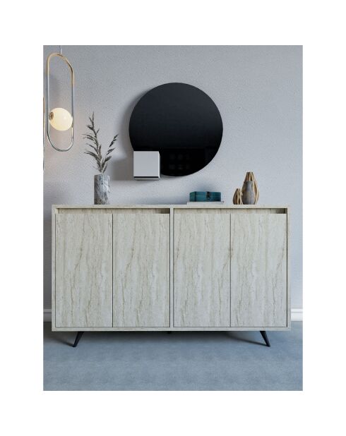 Buffet Shans travertin - 140x86x40 cm