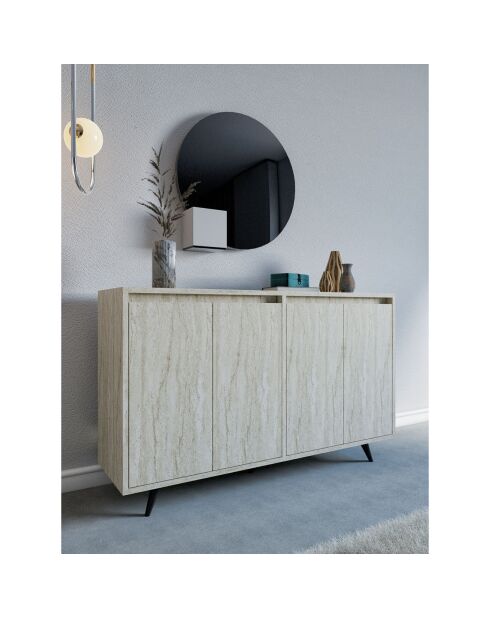 Buffet Shans travertin - 140x86x40 cm