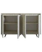 Buffet Shans travertin - 140x86x40 cm