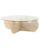 Table basse Himalayas travertin - D.90x30 cm