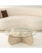 Table basse Himalayas travertin - D.90x30 cm
