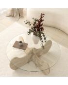 Table basse Himalayas travertin - D.90x30 cm