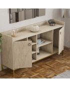 Buffet Vuslat travertin - 160x85x40 cm