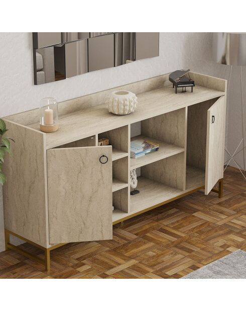 Buffet Vuslat travertin - 160x85x40 cm