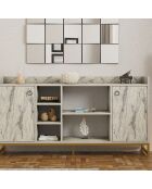 Buffet Vuslat marbre freesia - 160x85x40 cm