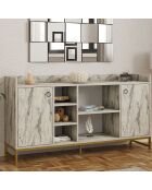 Buffet Vuslat marbre freesia - 160x85x40 cm