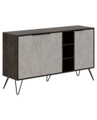 Buffet Clara marron foncé/lagina - 142x83x35.6 cm