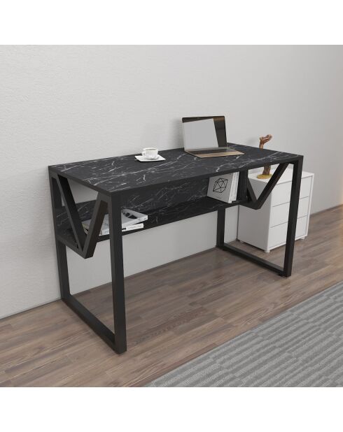 Bureau Lona noir - 120x72.8x60 cm