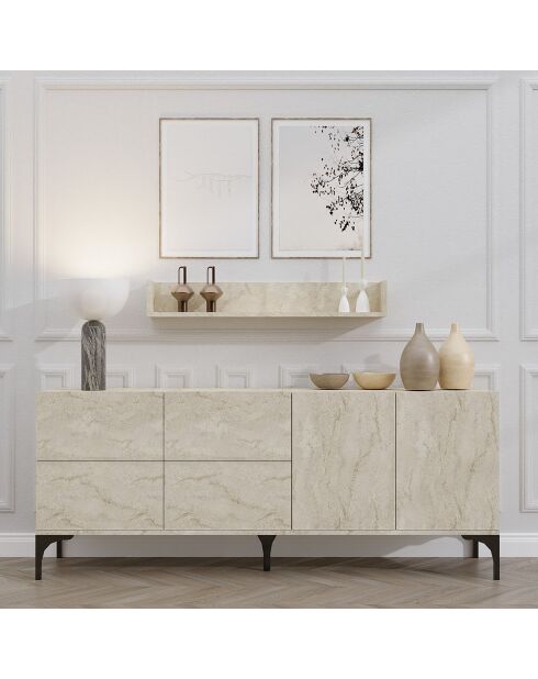 Buffet Stella travertin - 180x55x40 cm