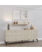 Buffet Stella travertin - 180x55x40 cm