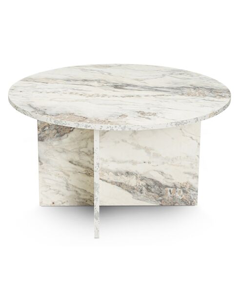 Table basse Harmoni marbre freesia - 80x45x80 cm
